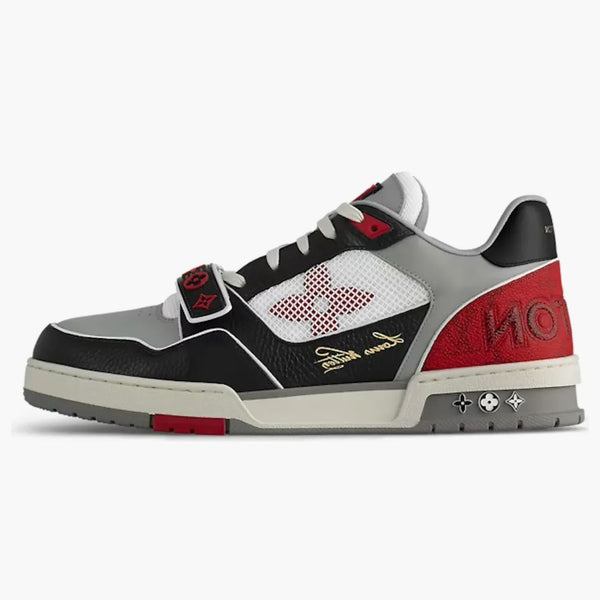 Louis Vuitton Lolv Trainer Strap On Black Grey Red