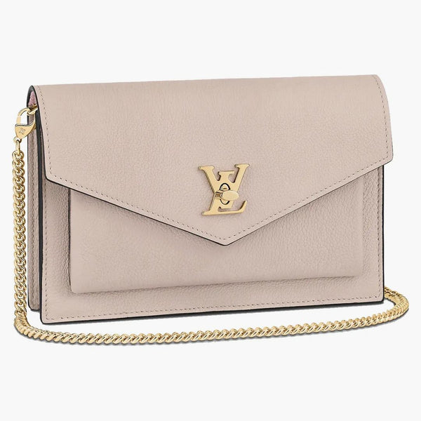 Louis Vuitton Mylockme Chain Pochette Greige Beige