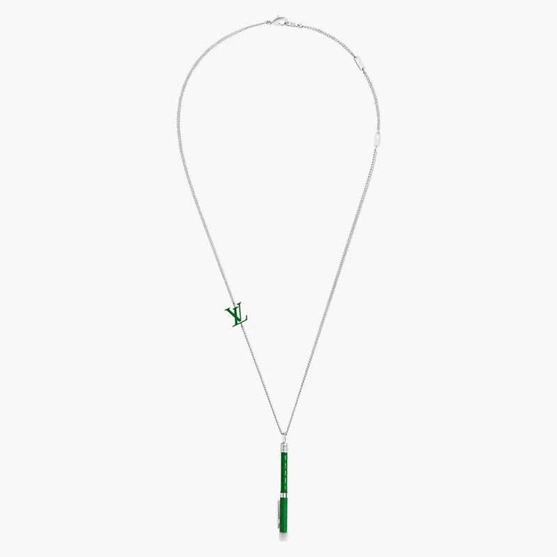Louis Vuitton Marker Pendant Necklace Green