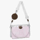 Louis Vuitton Maxi Multi Pochette Accessoires Silver/pale Pink