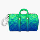 Louis Vuitton Mini Keepall Earphones Pouch Taurillon Illusion Blue/green