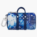 Louis Vuitton Mini Keepall Monogram Bandana Bleached Blue