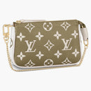 Louis Vuitton Mini Pochette Accessoires Khaki Green/beige/cream