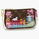 Louis Vuitton Mini Pochette Accessoires Monogram Vivienne Wisteria Pink