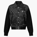 Louis Vuitton Mix Leather Varsity Blouson Black