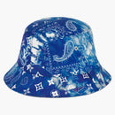 Louis Vuitton Monogram Bandana Reversible Bucket Hat Bleached Blue