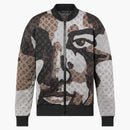 Louis Vuitton Monogram Cotton Jersey Bomber Dark Grey