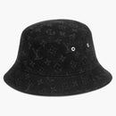 Louis Vuitton Monogram Denim Bob Bucket Hat Black/yellow