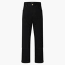 Louis Vuitton Monogram Detail Carpenter Denim Pants Black