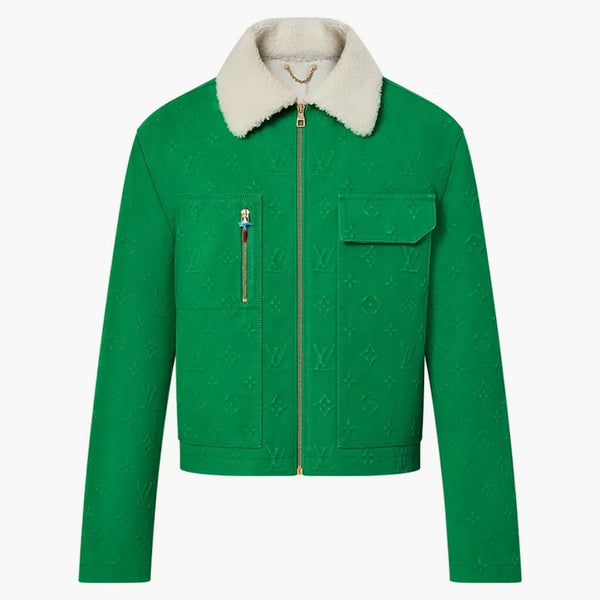 Louis Vuitton Monogram Workwear Denim Jacket Green