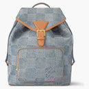 Louis Vuitton Montsouris Backpack Damier Denim 3d Blue Denim