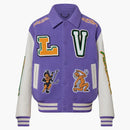 Louis Vuitton Multi-patches Mixed Leather Varsity Blouson Fig