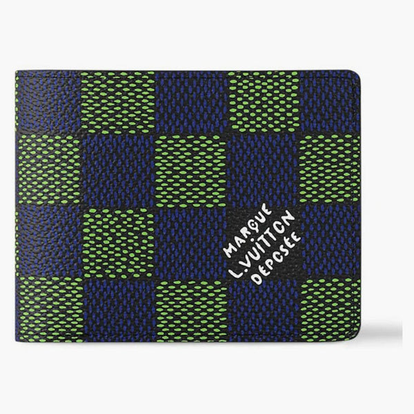 Louis Vuitton Multiple Wallet Damier Heritage Blue Green
