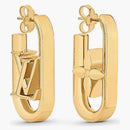 Louis Vuitton My Lv Chain Earrings Brass