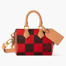 Louis Vuitton Nano Speedy Bandoulière Damier Pop Red