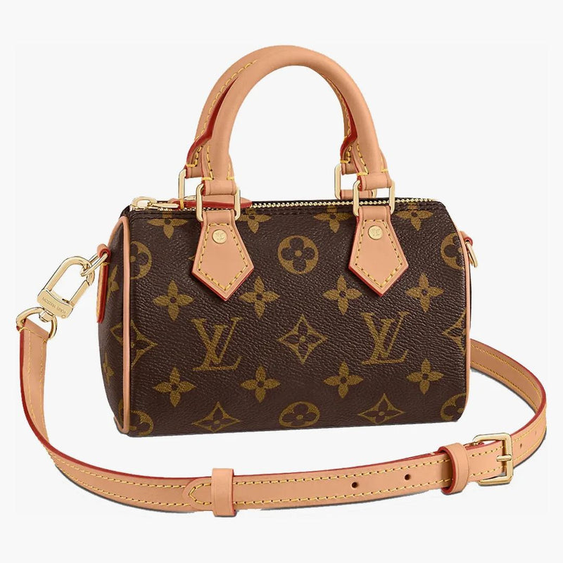 Louis Vuitton Nano Speedy Monogram Canvas Brown