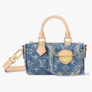 Louis Vuitton Nano Speedy Monogram Denim Blue