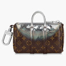 Louis Vuitton Nebula Mini Keepall Pouch Key Holder And Bag Charm Metallic