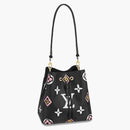 Louis Vuitton Neonoe Mm Wild At Heart Black