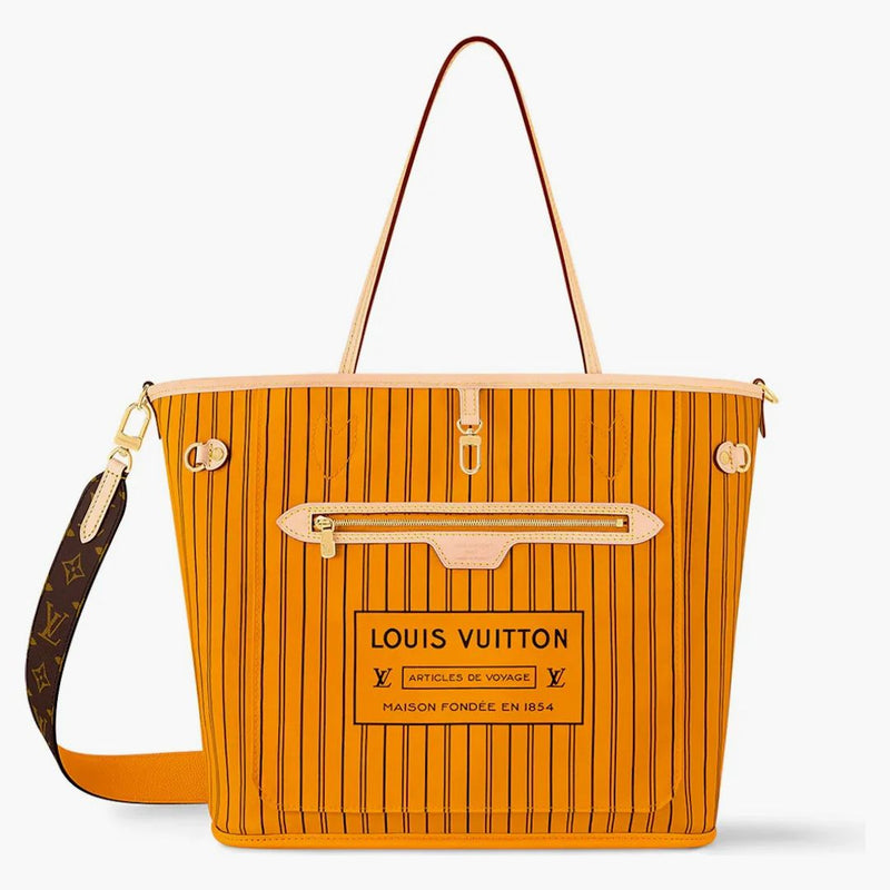 Louis Vuitton Neverfull Bandouliere Mm Inside Out Monogram/jaune Safran