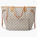 Louis Vuitton Neverfull Damier Azur Mm Rose Ballerine Lining