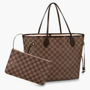 Louis Vuitton Neverfull Damier Ebene Mm Rose Ballerina Lining