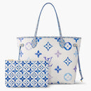 Louis Vuitton Neverfull Mm Monogram Blue