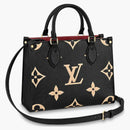Louis Vuitton Onthego Pm Black/beige