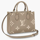 Louis Vuitton Onthego Pm Tourterelle/creme