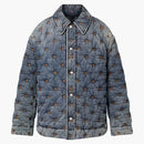 Louis Vuitton Padded Denim Monogram Overshirt Indigo