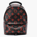 Louis Vuitton Backpack Palm Springs Monogram Infrarouge Mini Black Red