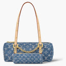 Louis Vuitton Papillon Bag Monogram Denim Blue
