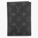 Louis Vuitton Passport Cover Monogram Eclipse Black/grey