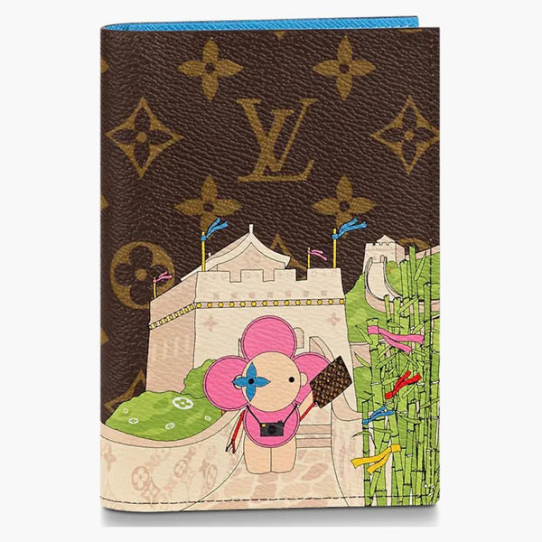 Louis Vuitton Passport Cover Monogram Vivienne Myosotis Blue