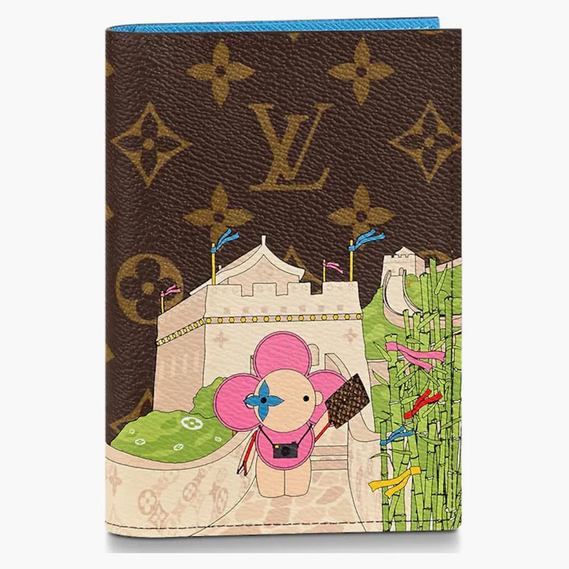 Louis Vuitton Passport Cover Monogram Vivienne Myosotis Blue
