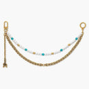 Louis Vuitton Pearls Chain Belt And Bag Charm Multicolor