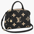 Louis Vuitton Petit Palais Empreinte Leather Black/beige