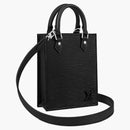Louis Vuitton Petit Sac Plat Epi Leather Black
