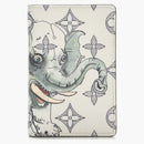 Louis Vuitton Card Case Savane Monogram Chapman Ink White