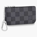 Louis Vuitton Pochette Cle Key Pouch Damier Graphite Black/gray