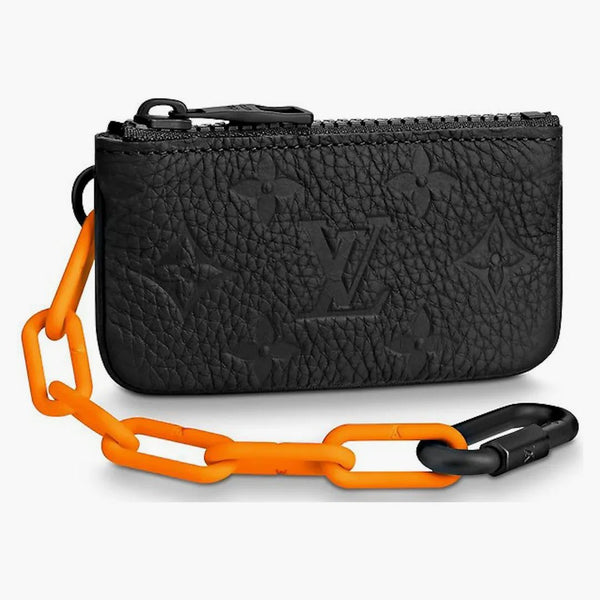 Louis Vuitton Pochette Cles Monogram Orange Black