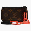 Louis Vuitton Pochette Cles Monogram Orange Brown