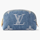 Louis Vuitton Pochette Cosmetique Pm Monogram Denim Blue