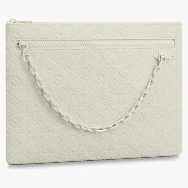Louis Vuitton A4 Pouch Monogram White