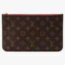 Louis Vuitton Pochette Monogram Mm/gm Cerise Lining