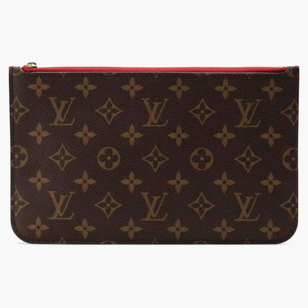Louis Vuitton Pochette Monogram Mm/gm Cerise Lining