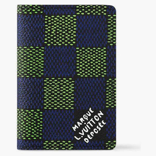 Louis Vuitton Pocket Organizer Damier Heritage Blue/green