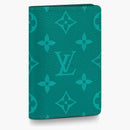 Louis Vuitton Pocket Organizer Monogram Amazon Taiga Pine Green