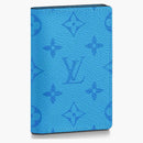 Louis Vuitton Pocket Organizer Monogram Eclipse Lagoon Blue