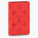 Louis Vuitton Pocket Organizer Monogram Red